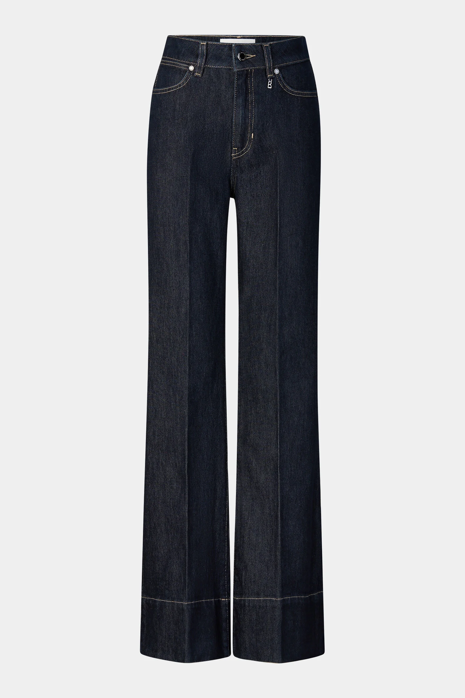 Flared fit jeans Devin in Dark Denim Blue - 1