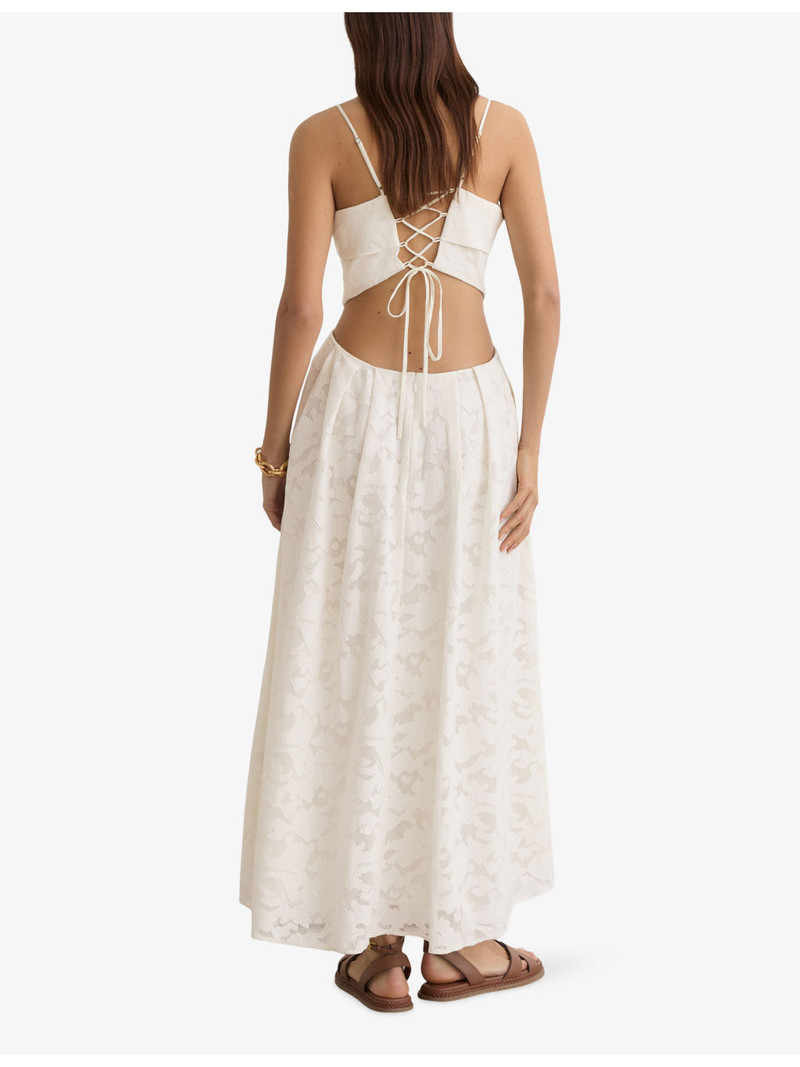 Sian Cut-Out Cotton-Blend Maxi Dress 4