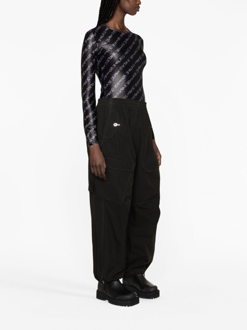 Signature-print bodysuit - 4
