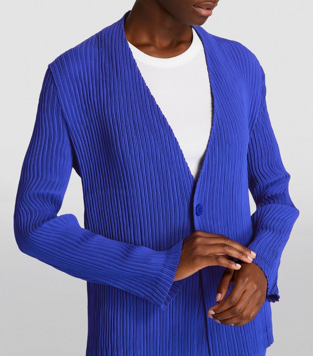 ISSEY MIYAKE Hatching Pleats Jacket | REVERSIBLE