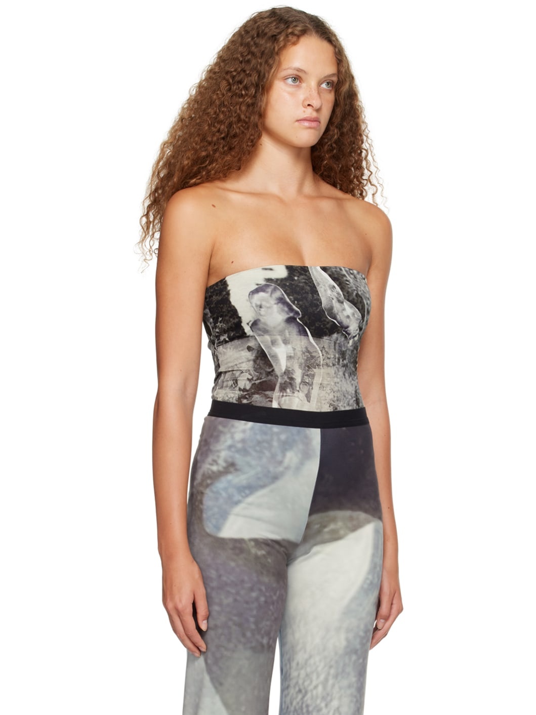 Gray Garden Angel Bodysuit - 2