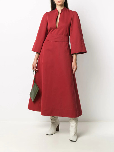 Jil Sander belted A-line maxi dress outlook