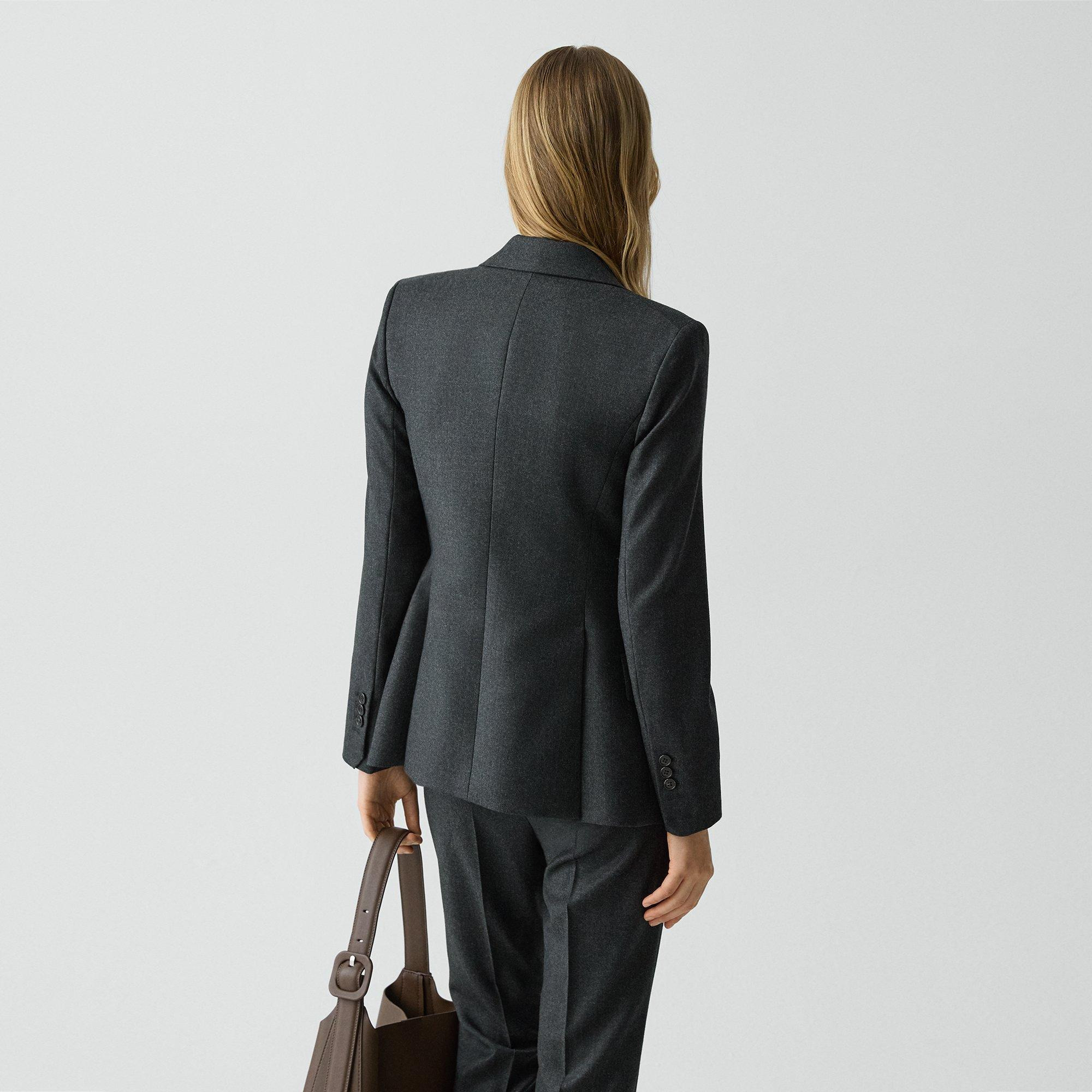 Lynnia Blazer in Sleek Flannel - 4