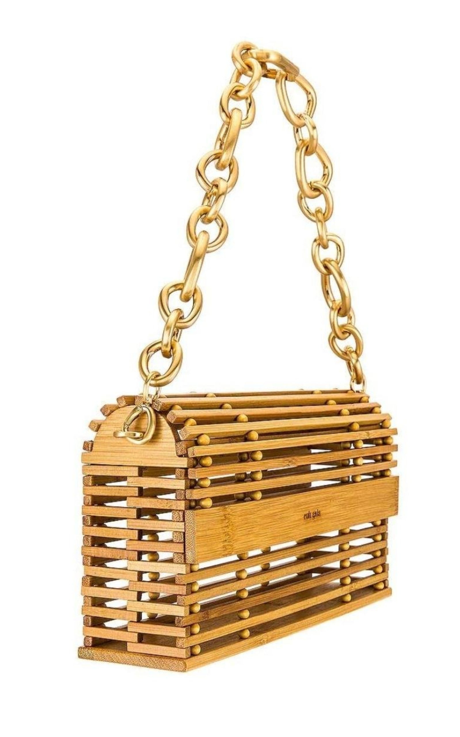 Cult Gaia Sylva Shoulder Bag Cult Gaia Sylva Caged Bamboo Shoulder