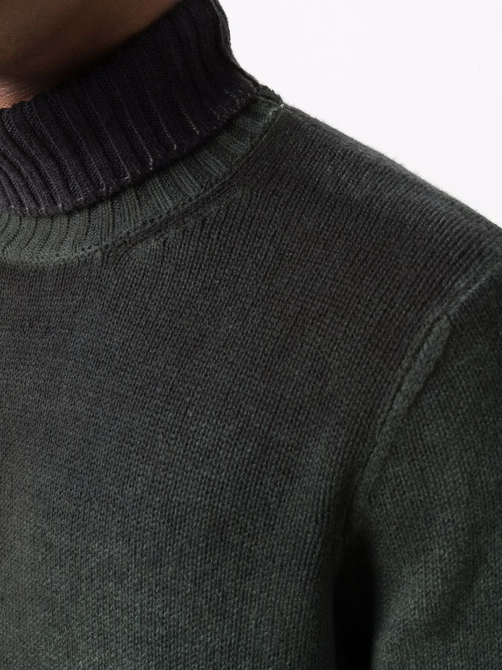 ribbed-knit roll-neck jumper - 5