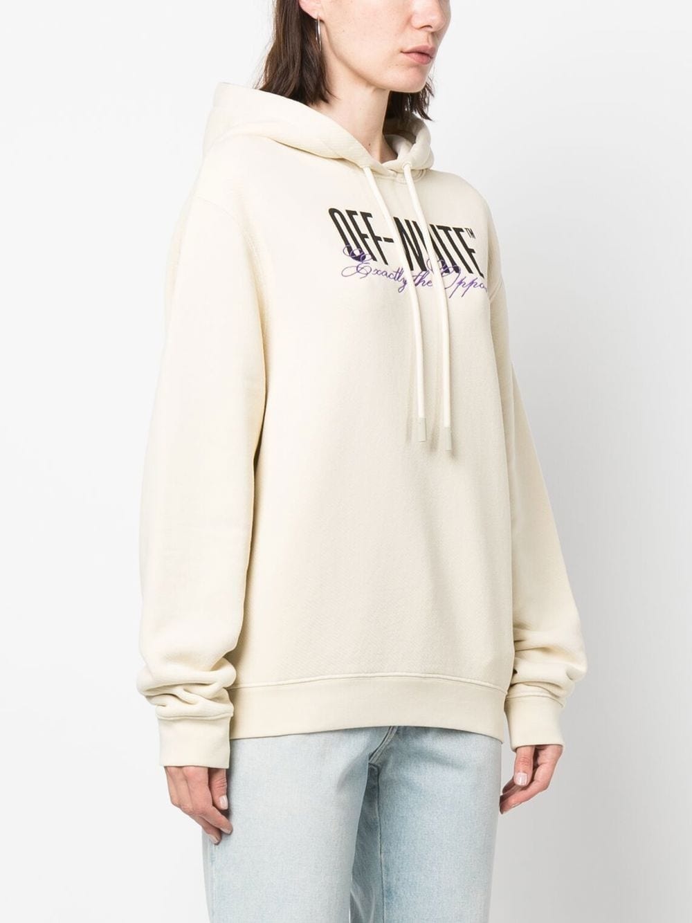 Big Logo Opposite-print hoodie - 3