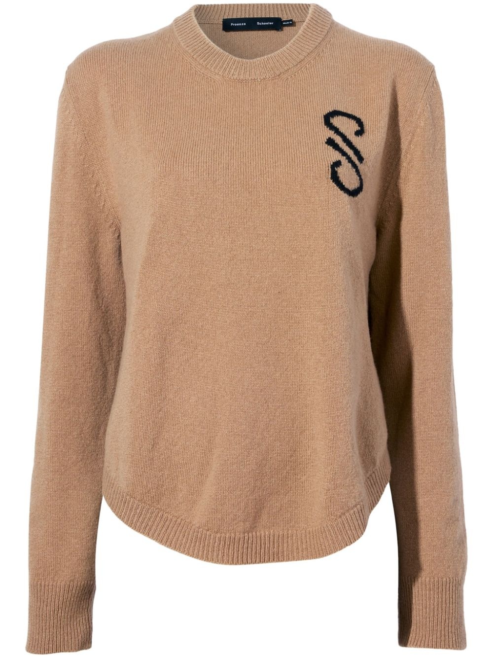 Harrison monogram-jacquard jumper - 1