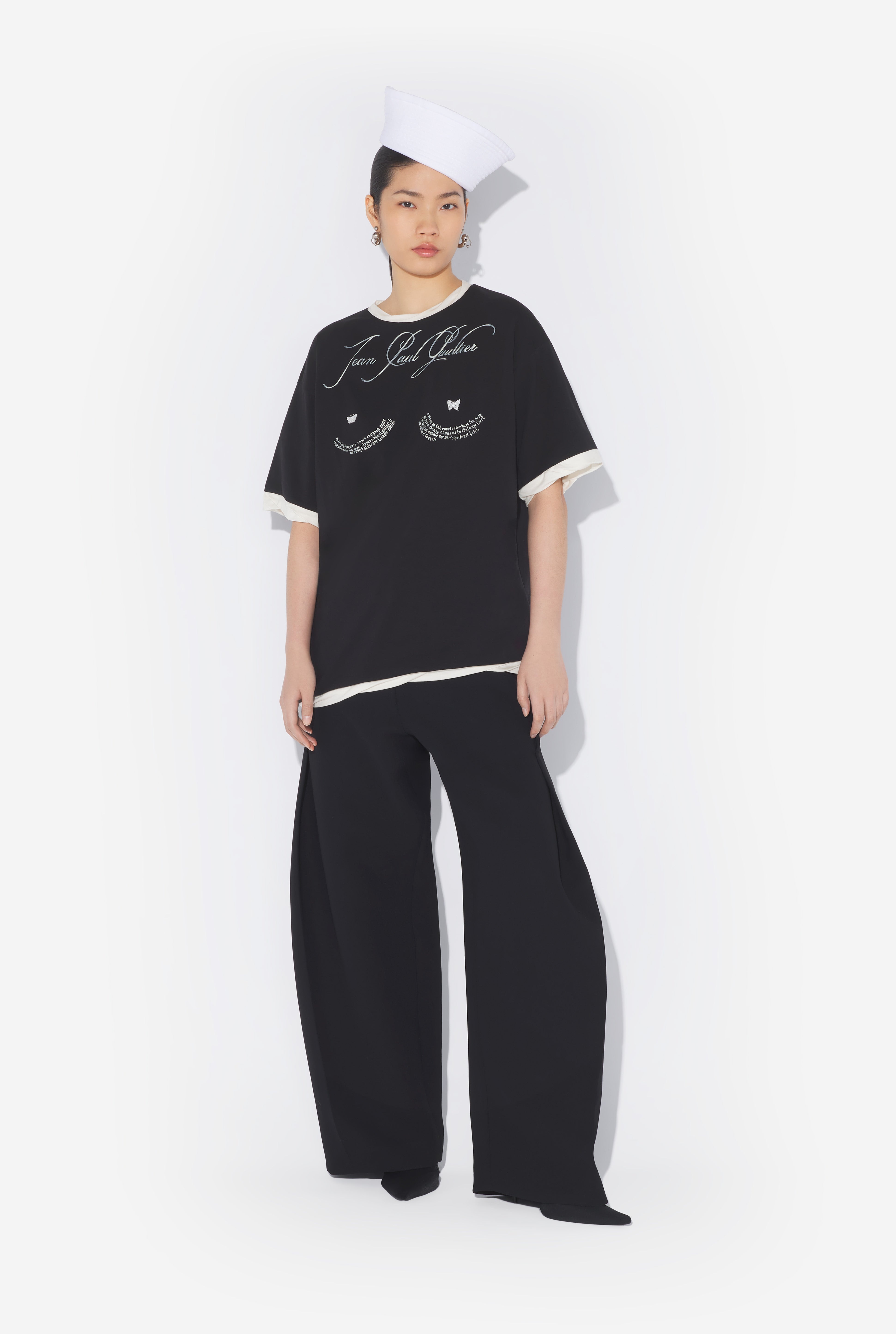 THE OVERSIZED BLACK “TATTOO POEM” T-SHIRT - 2