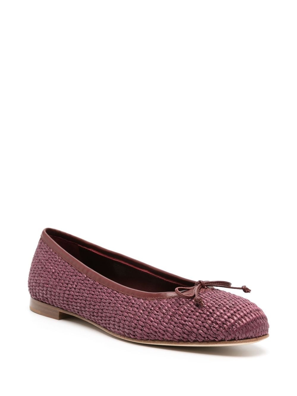 Veralli woven-raffia ballerina shoes - 2