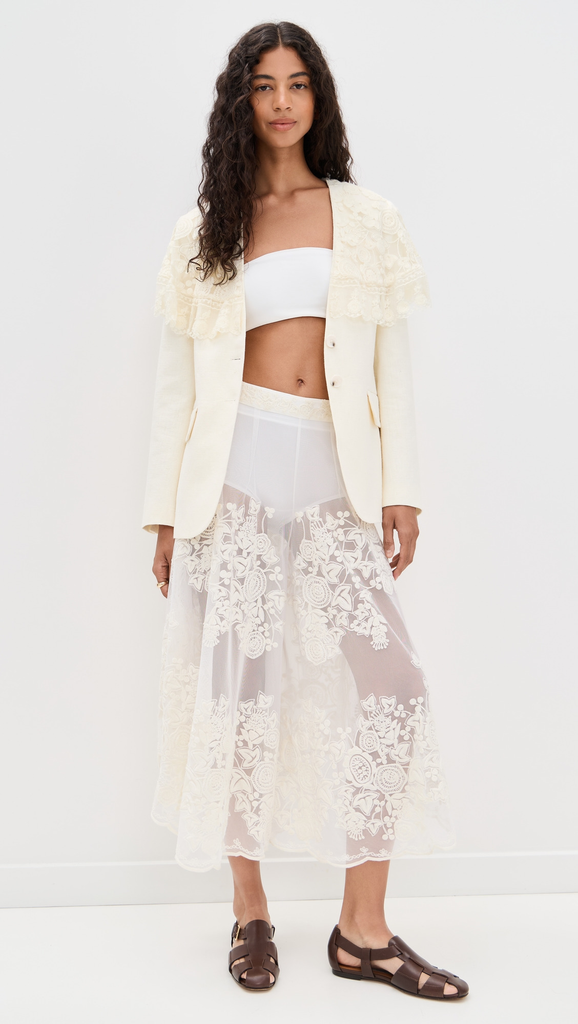 Arielle Lace Flared Pants - 5