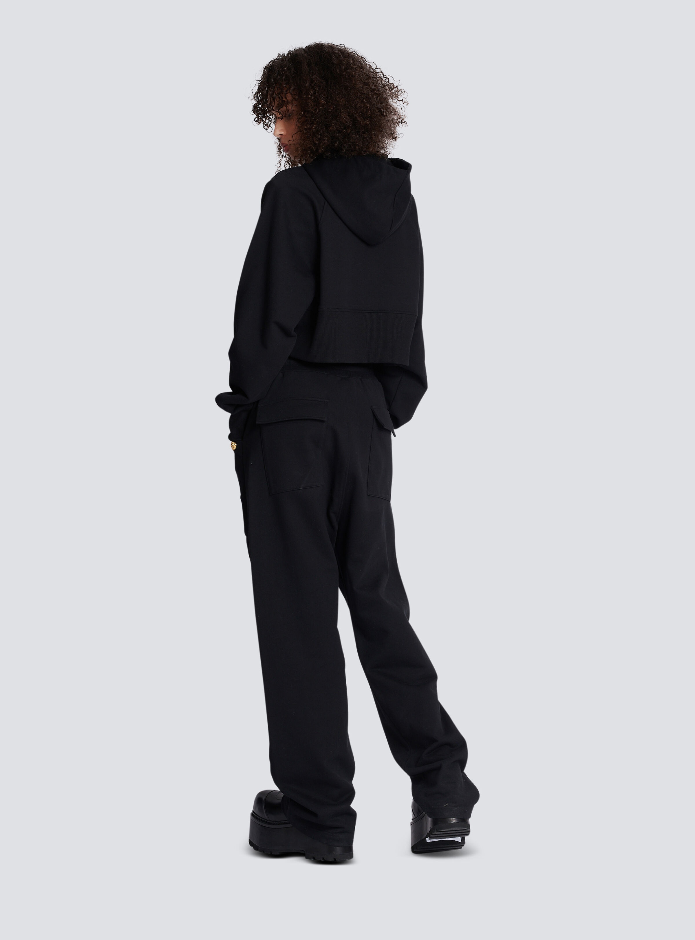 Loose-fitting jogging bottoms made from eco-responsible cotton - 4