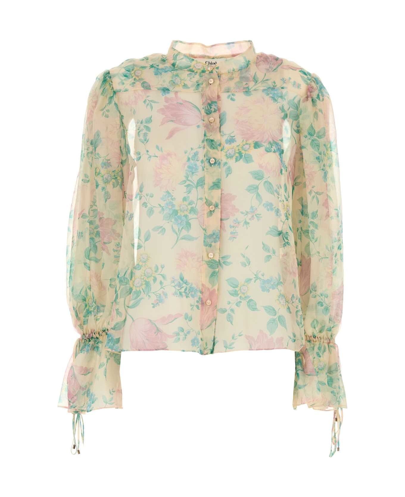 Printed Muslin Blouse - 1