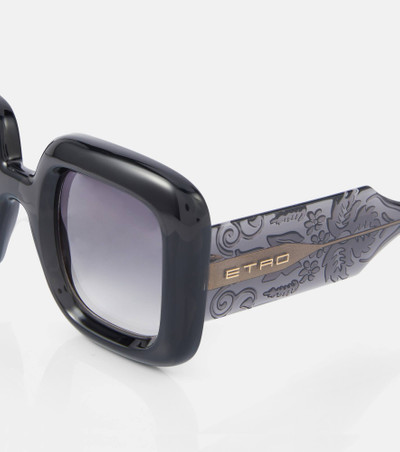 Etro Paisley oversized sunglasses outlook