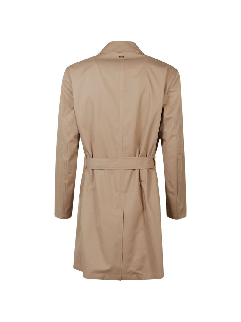 Herno double-breasted belted coat outlook