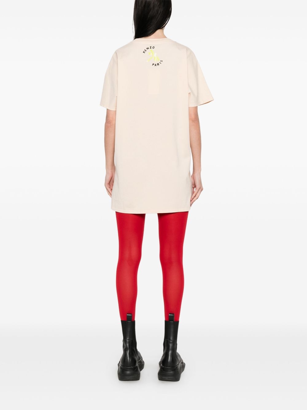 Peonies mini dress - 4