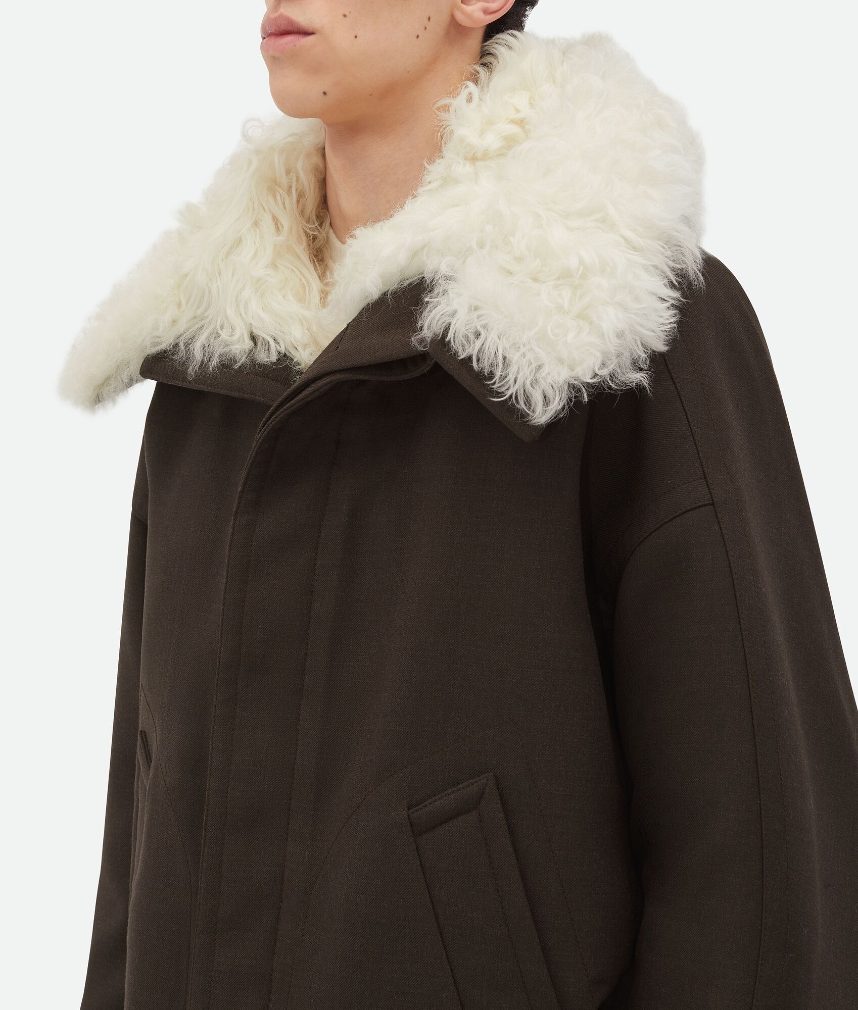 Wool And Shearling Parka - 4