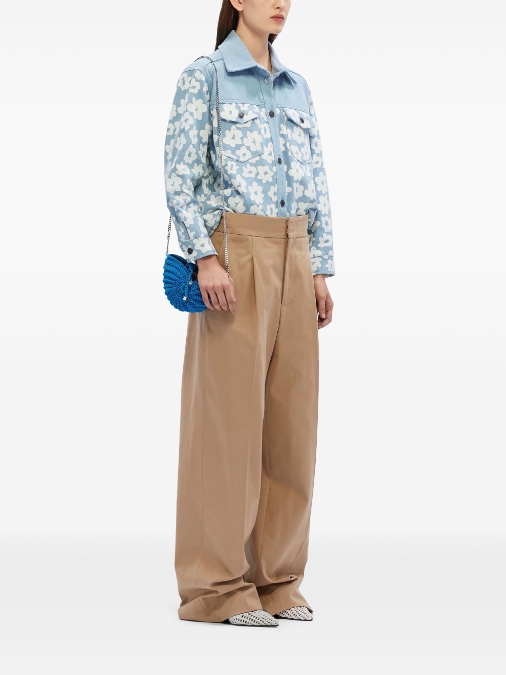 floral-print shirt - 2