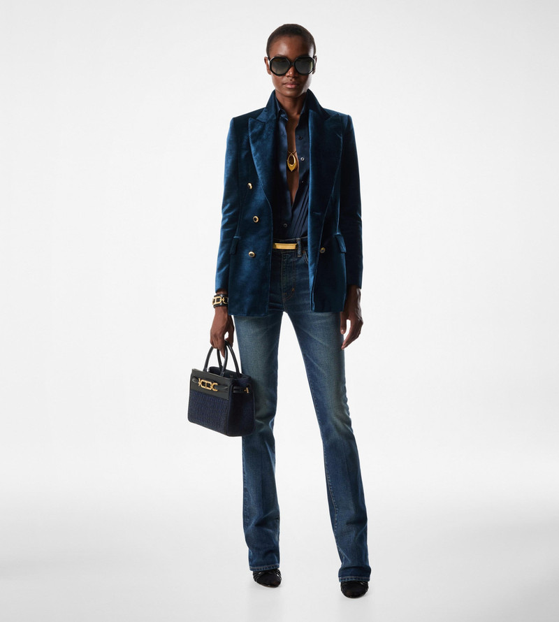 VELVET "WALLIS" DOUBLE BREASTED JACKET 3