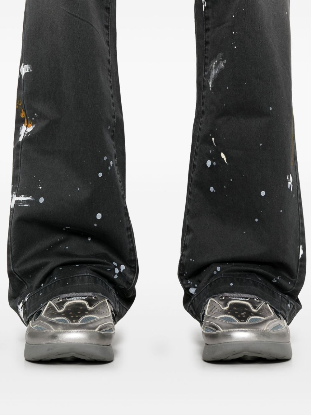 paint splatter-detail trousers - 5