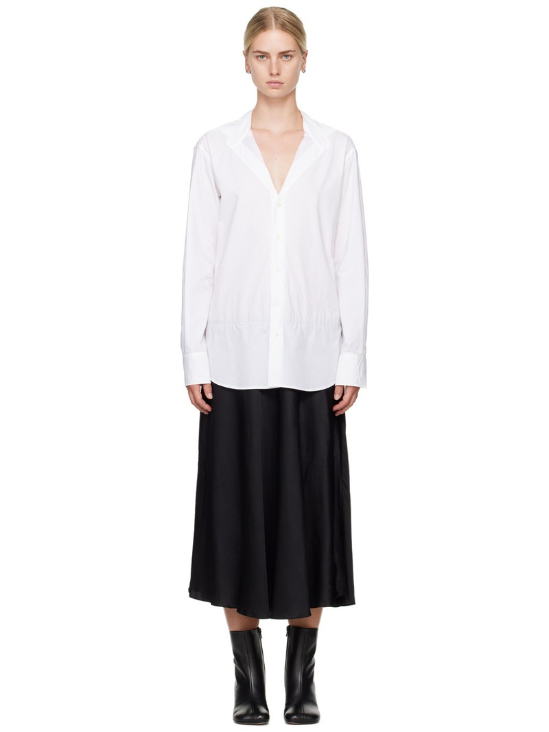 White & Black Paneled Maxi Dress 1