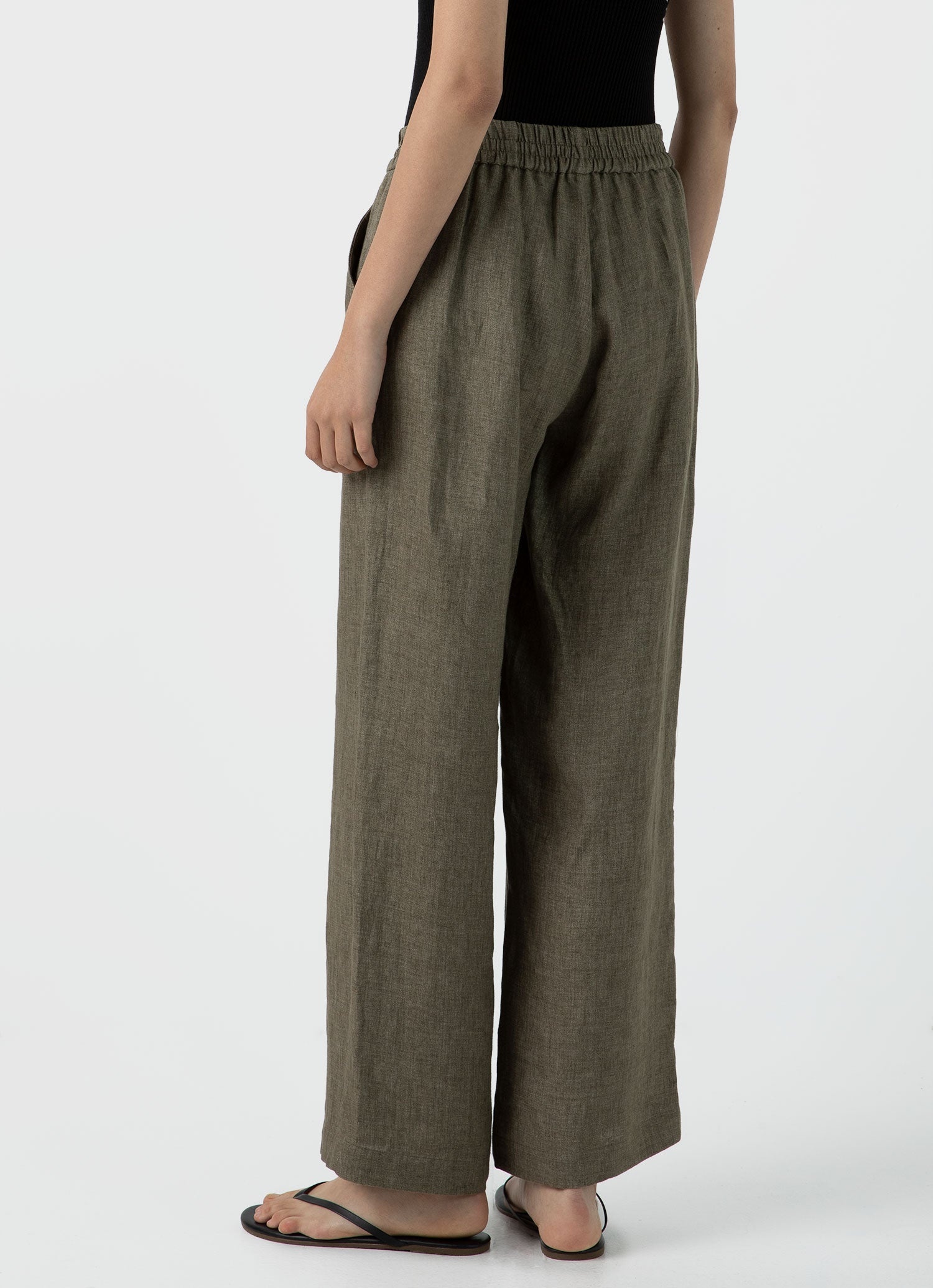 Drawstring Wide Leg Trouser - 4