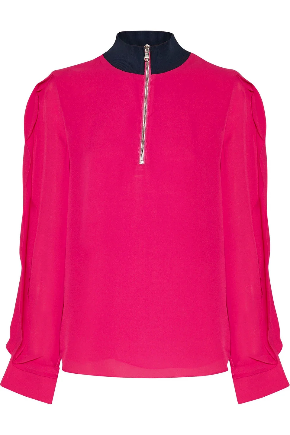 Silk crepe de chine blouse - 1