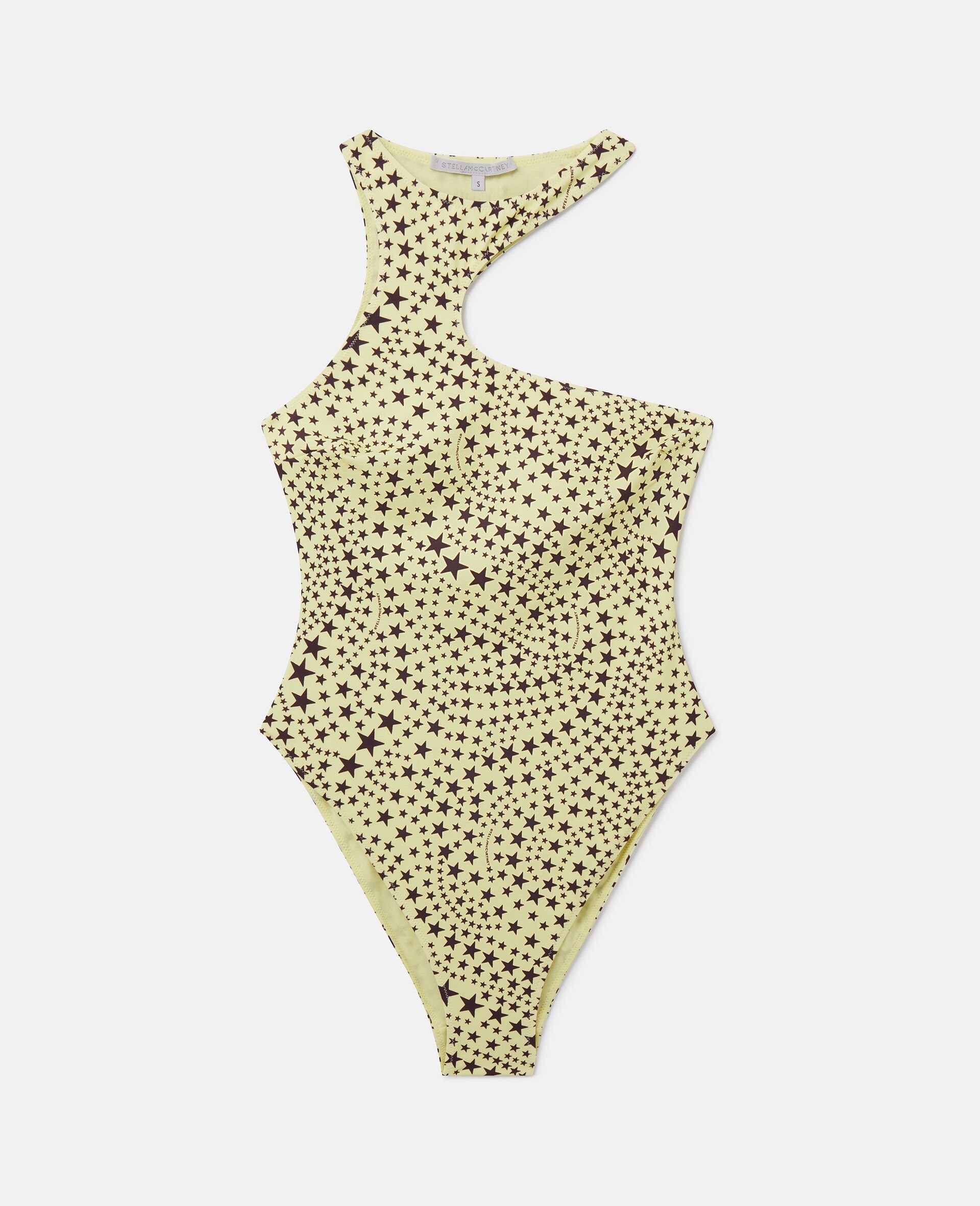 Star Print Cut-Out Swimsuit - 1