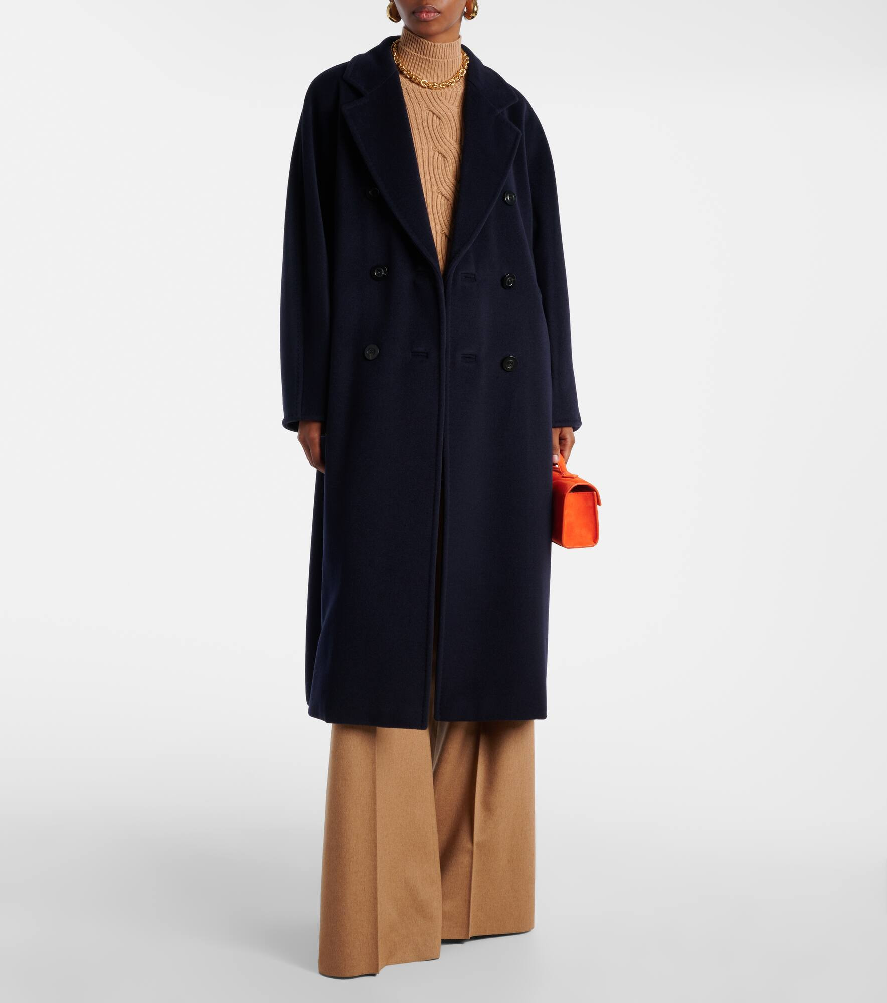 Madame wool and cashmere wrap coat - 2