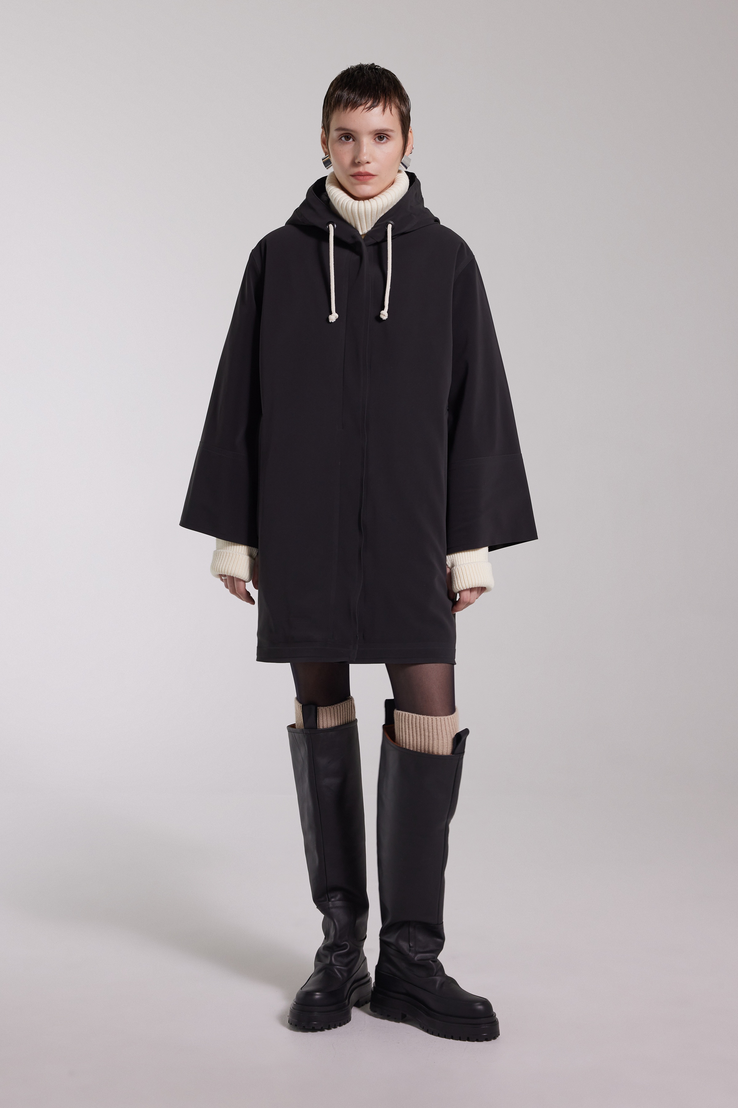 Lubban Winter Matte Raincoat Black - 2