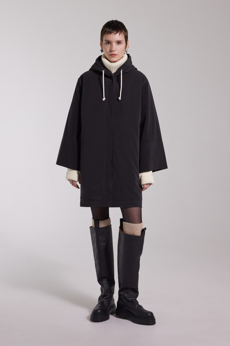 Stutterheim Lubban Winter Matte Raincoat Black outlook