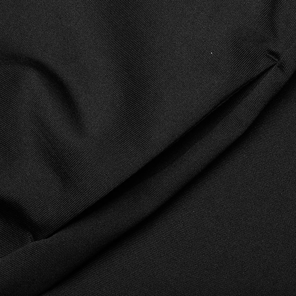 SHINY COTTON JERSEY TECHNICAL HOODED SWEATSHIRT - BLACK - 3