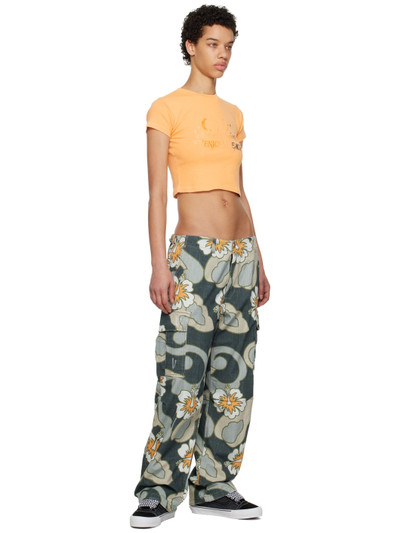 ERL Multicolor Printed Denim Trousers outlook