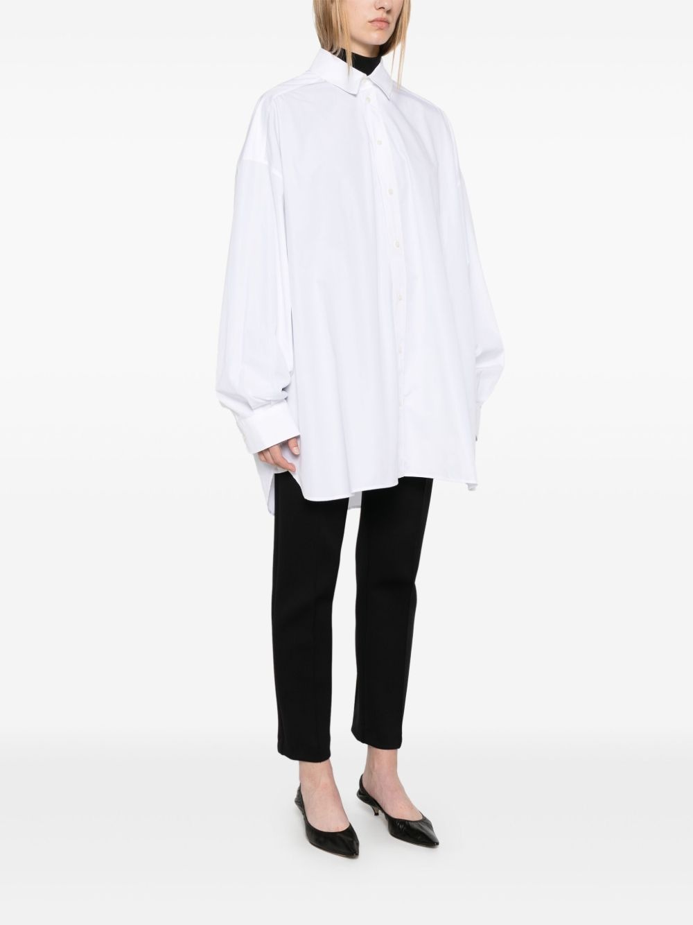 cotton shirt dress - 3