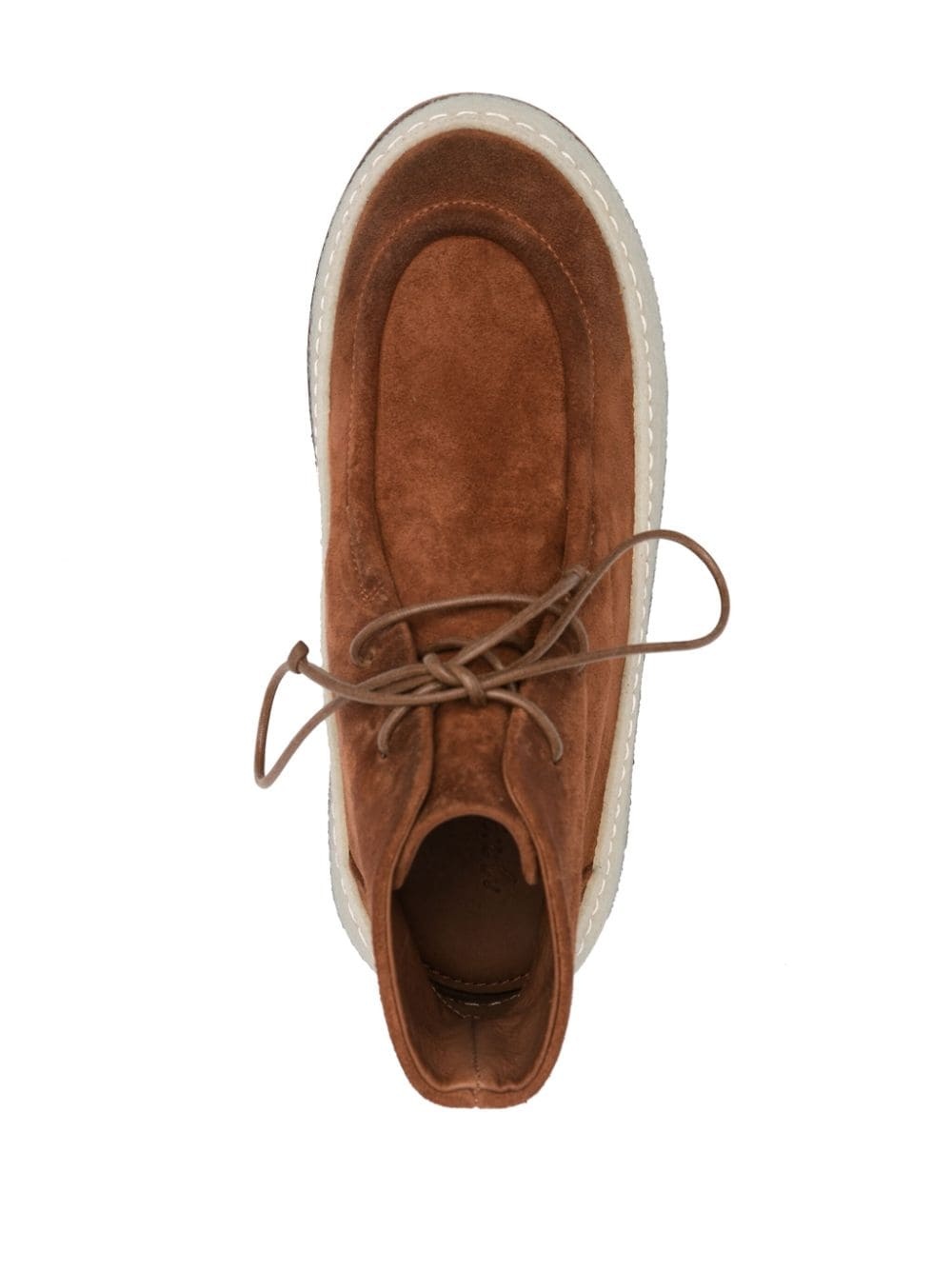 lace-up suede boots - 4