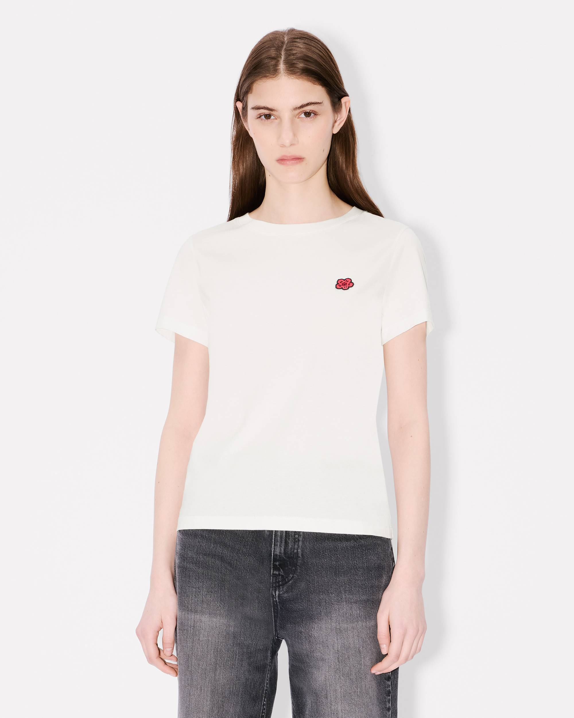 'Boke Flower' embroidered T-shirt in cotton - 3