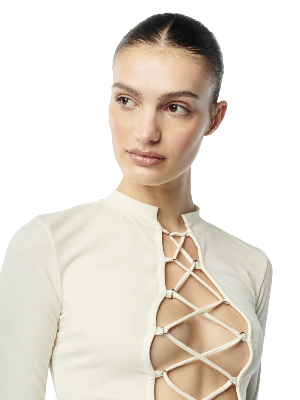 Lace-Up Ls Tee - 5