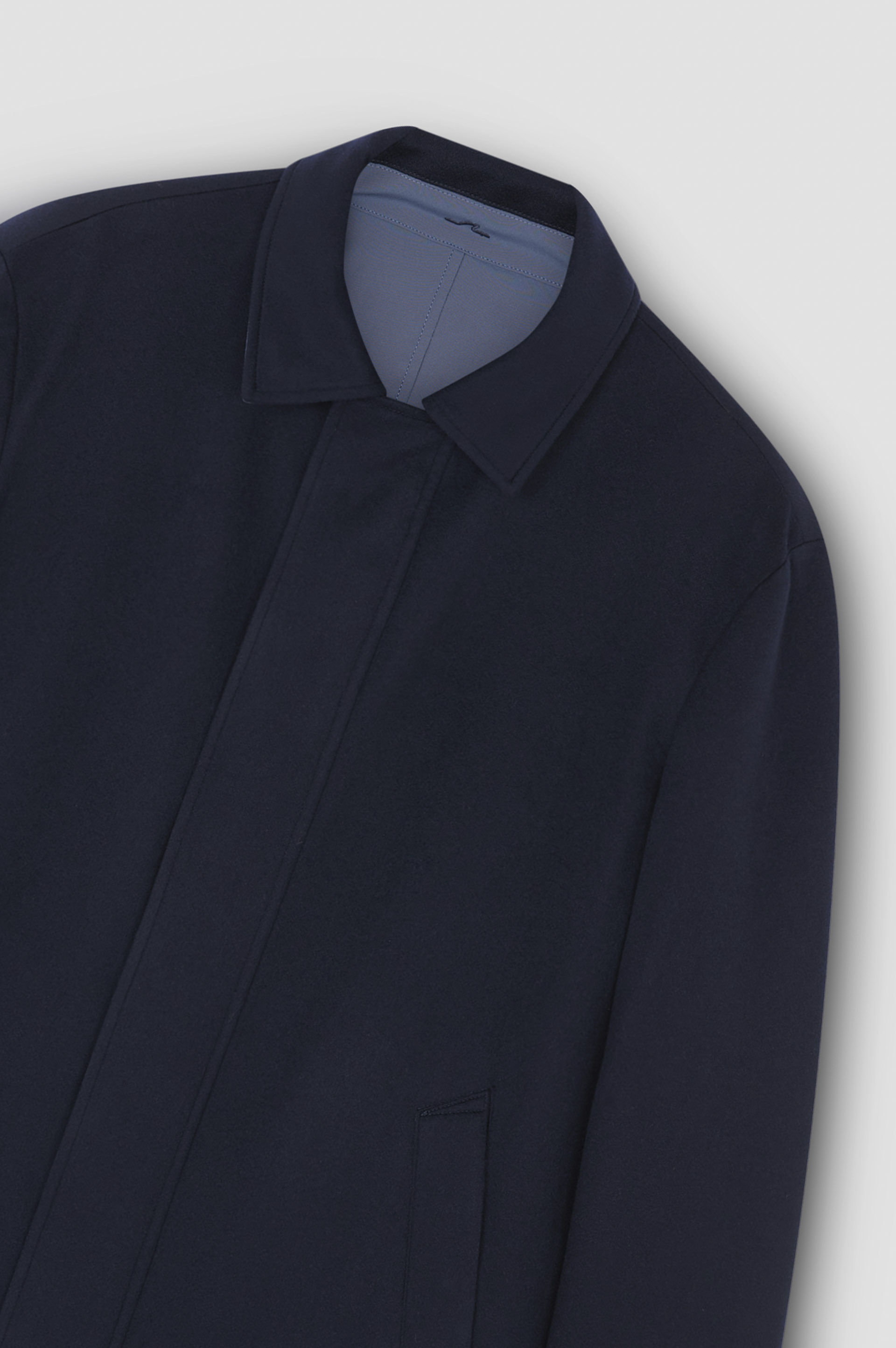REVERSIBLE CARCOAT IN CASHMERE AND TYPHOON® - 6