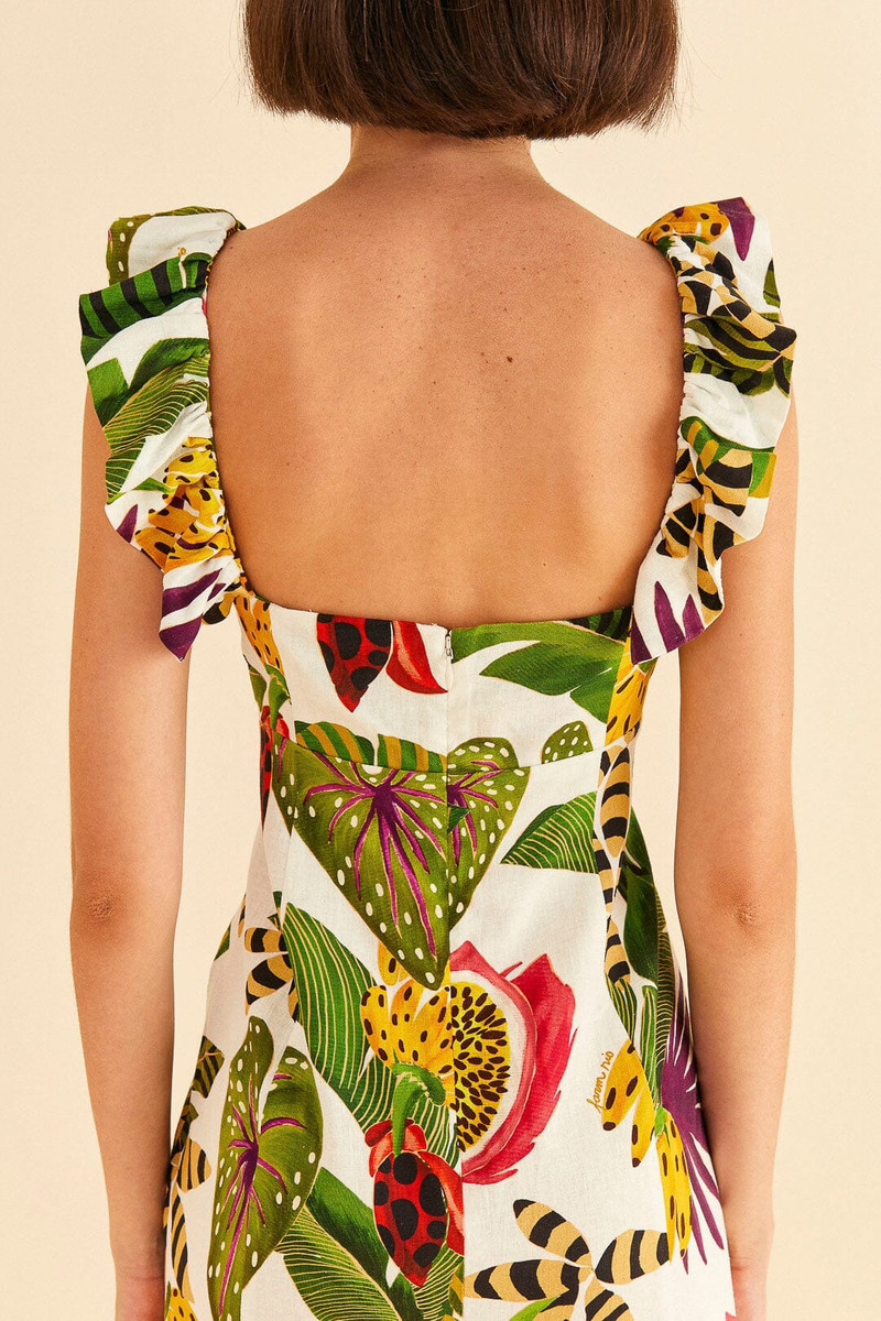 Striped Forest Mini Dress 5