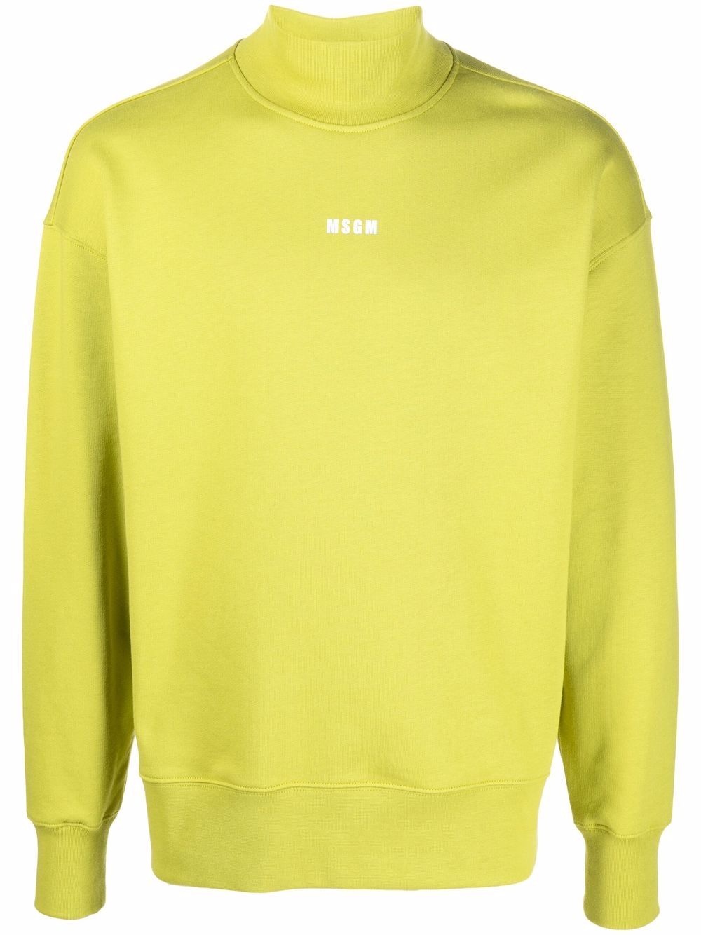 logo-print crew neck sweatshirt - 1