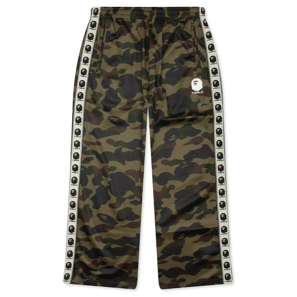 1ST CAMO LOOSE FIT TRACK PANTS - GREEN - 1
