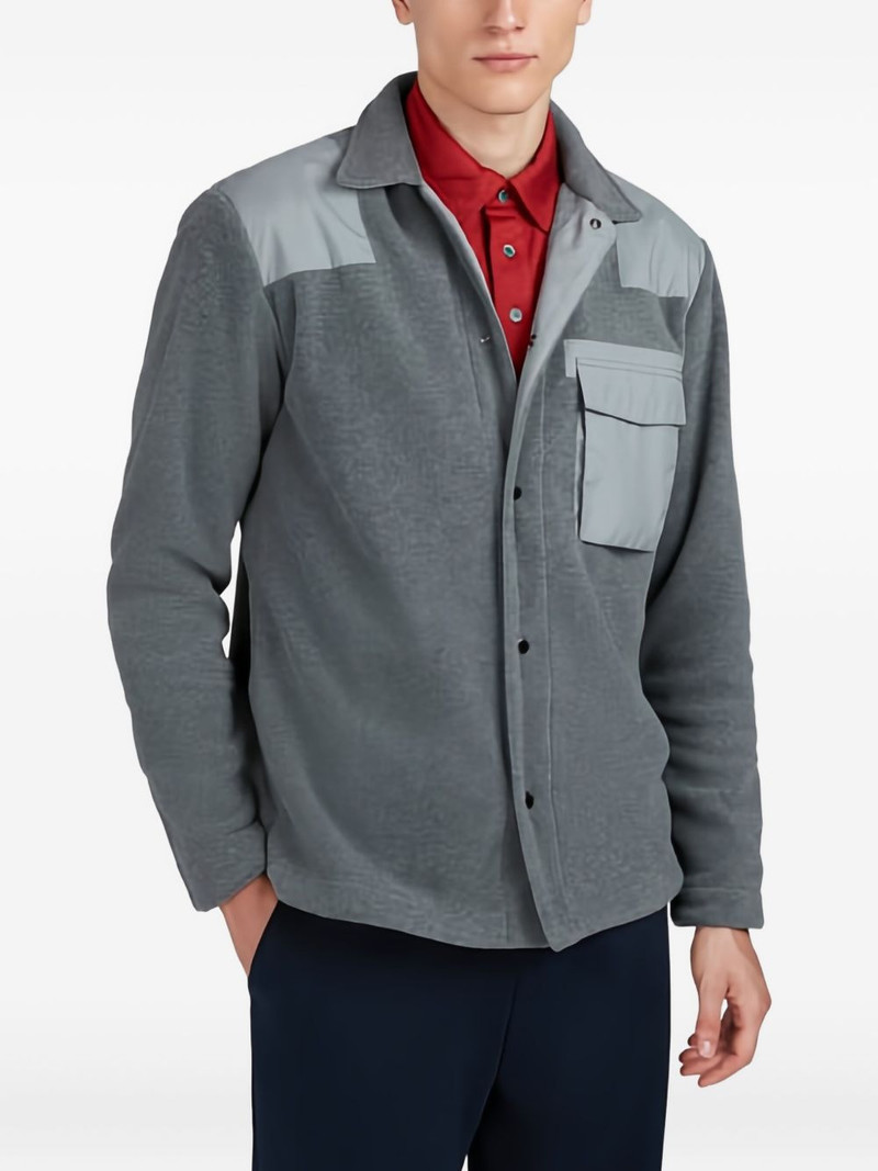 Paul & Shark panelled fleece shirt outlook
