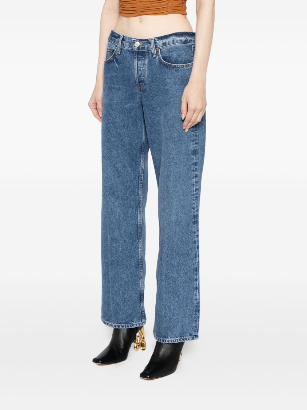 low-rise loose jeans - 3