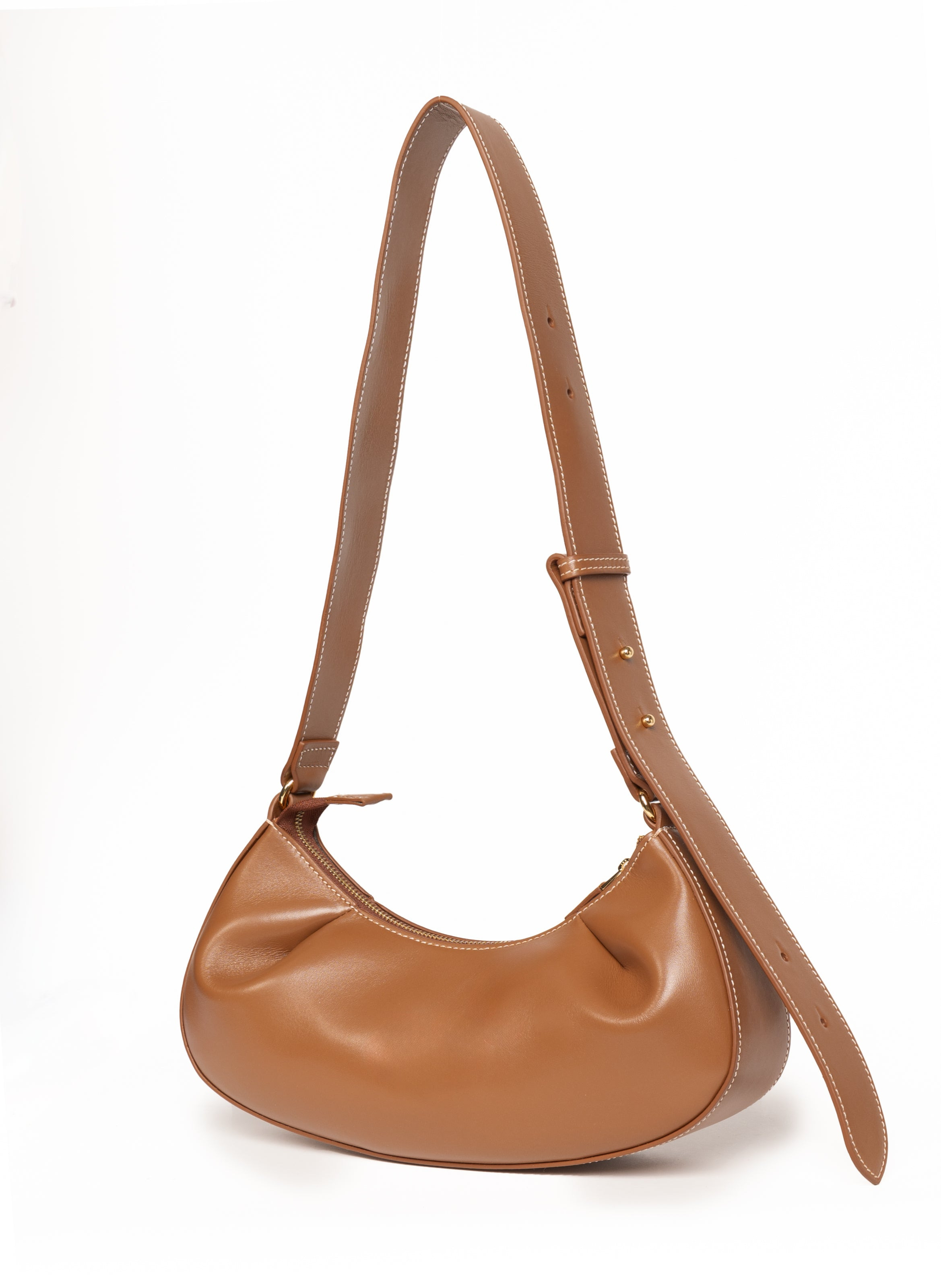Dimple Moon Small Leather Cognac - 3