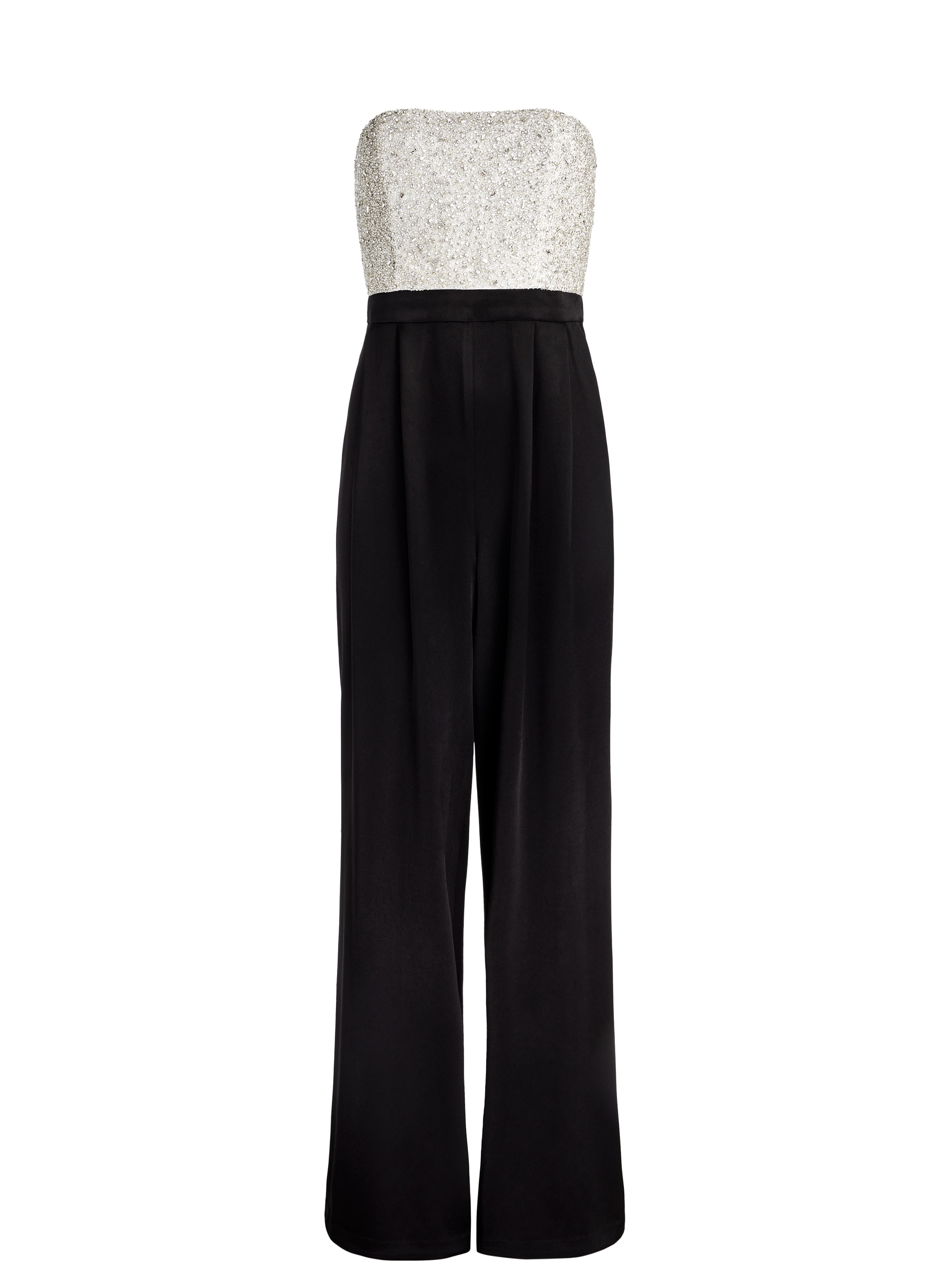 BERNA EMBELLISHED BUSTIER WIDE LEG JUMPSUIT - 1