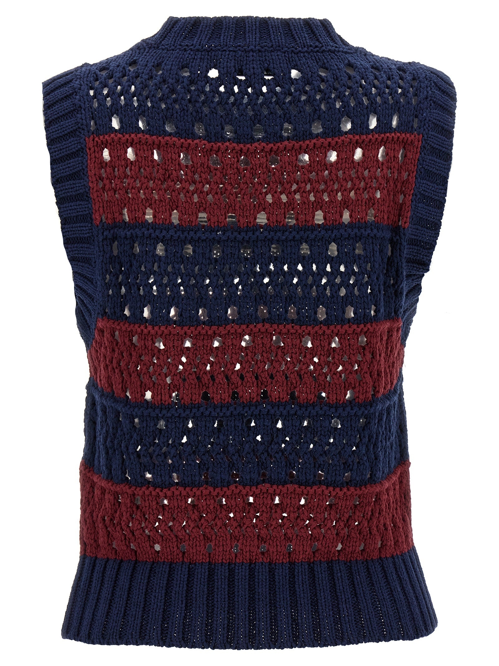 Blue Striped Gilet Multicolor - 2