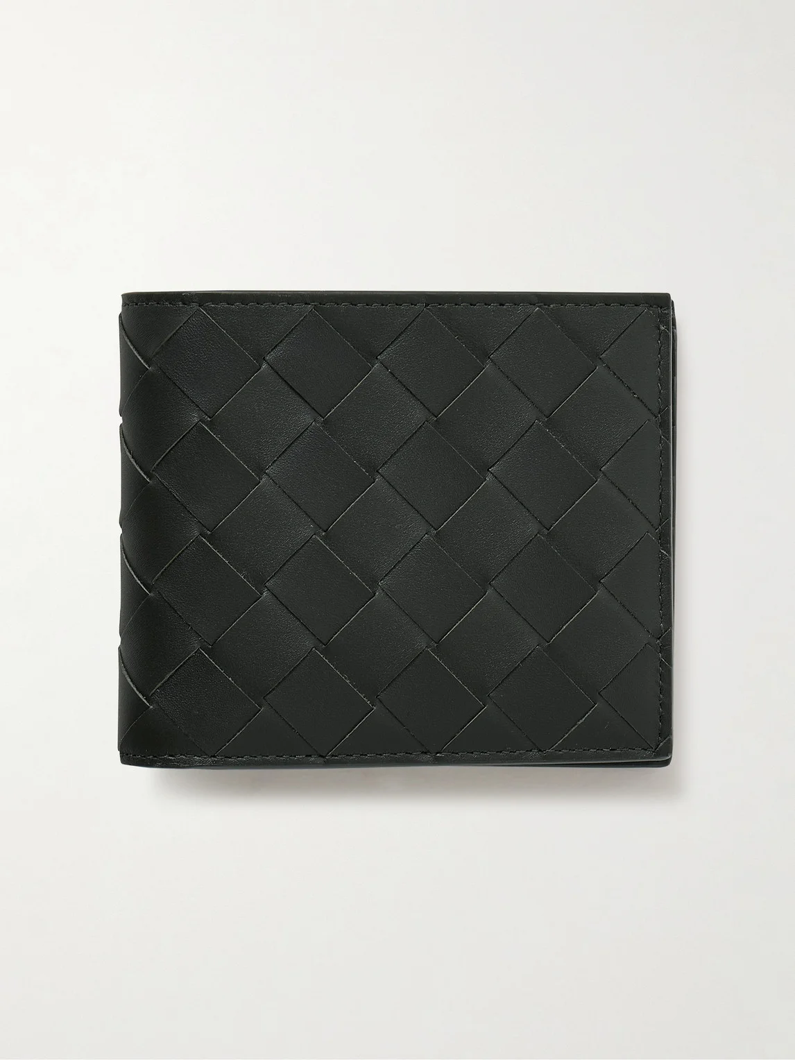 Intrecciato Leather Billfold Wallet - 1