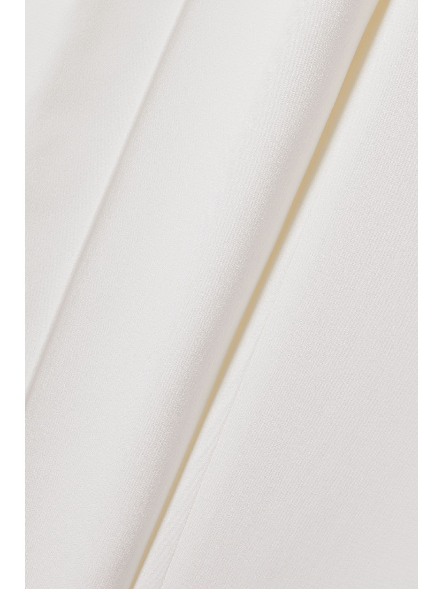 Crepe straight-leg pants Ivory - 4