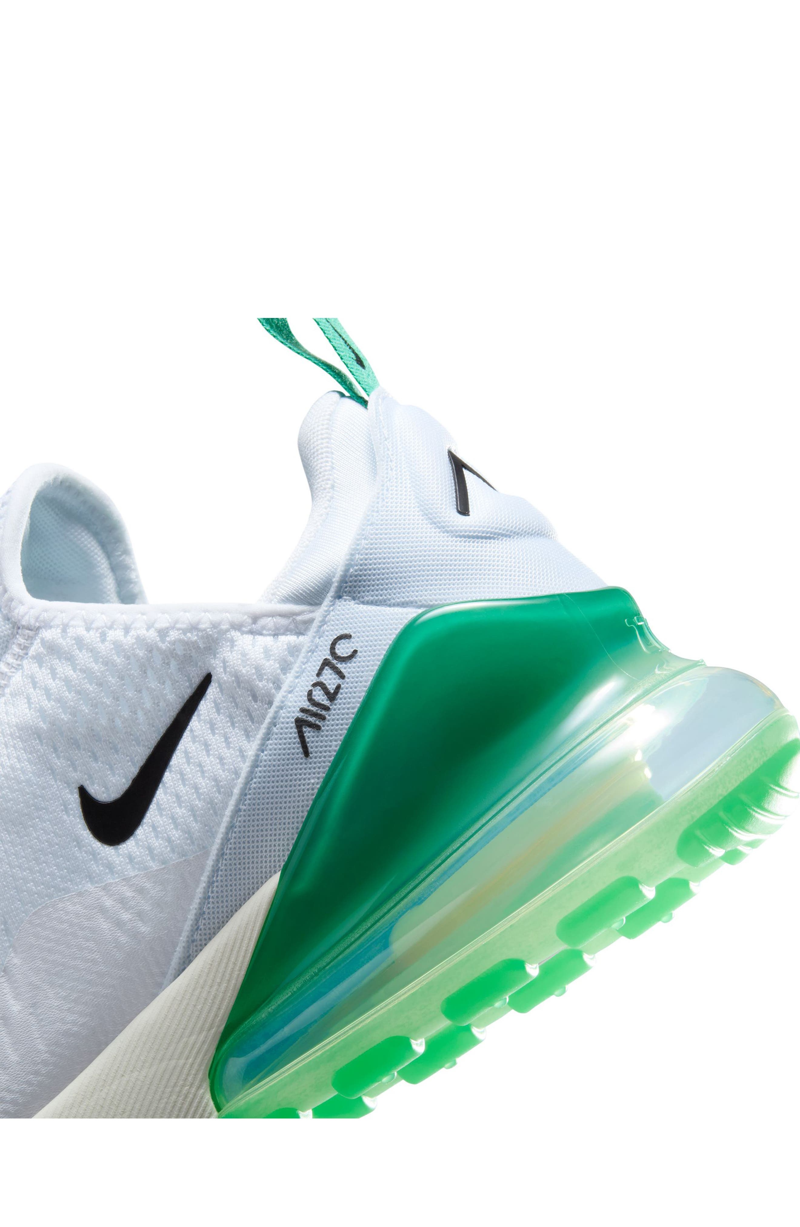 Nike Air Max 270 Sneaker in White/Black/Green at Nordstrom - 7