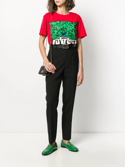 GUCCI high-waisted tailored trousers outlook