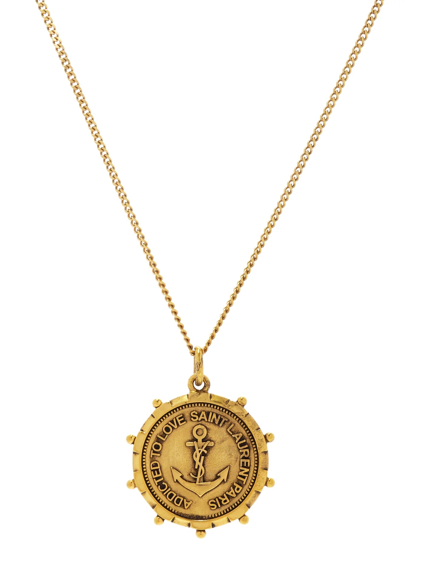 Anchor-medallion necklace - 1